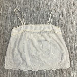 ABERCROMBIE EYELET LACE TANK TOP